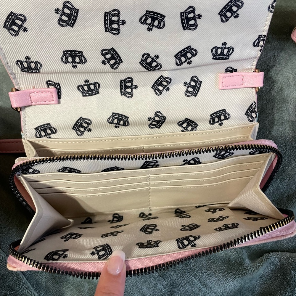 Juicy Couture Pink and Yellow Backpack with Wallet - Picture 12 of 12